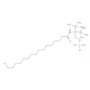 Phosphoric acid, bis(1,1-dimethylethyl)2-[(16-mercapto-1-oxohexadecyl)amino]ethyl ester