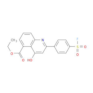 乙基2-[4-(氟磺酰基)苯基]-4-羟基-5-喹啉羧酸盐