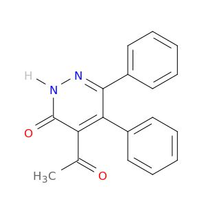 3(2H)-Pyridazinone, 4-acetyl-5,6-diphenyl-