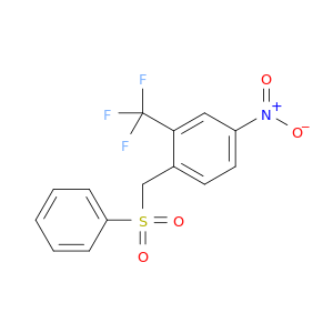 Benzene, 4-nitro-1-[(phenylsulfonyl)methyl]-2-(trifluoromethyl)-
