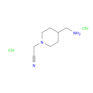 2-[4-(aminomethyl)piperidin-1-yl]acetonitrile dihydrochloride