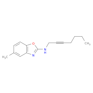 2-Benzoxazolamine, N-2-heptynyl-5-methyl-