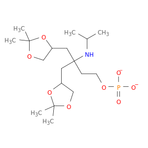 Phosphoric acid, bis[(2,2-dimethyl-1,3-dioxolan-4-yl)methyl]3-[(1-methylethyl)amino]propyl ester