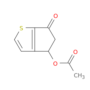 6H-Cyclopenta[b]thiophen-6-one, 4-(acetyloxy)-4,5-dihydro-
