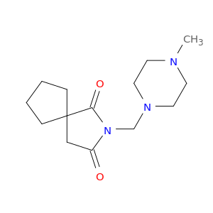 2-Azaspiro[4.4]nonane-1,3-dione, 2-[(4-methyl-1-piperazinyl)methyl]-