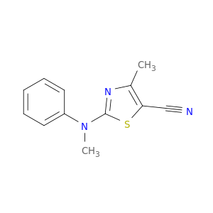 5-Thiazolecarbonitrile, 4-methyl-2-(methylphenylamino)-