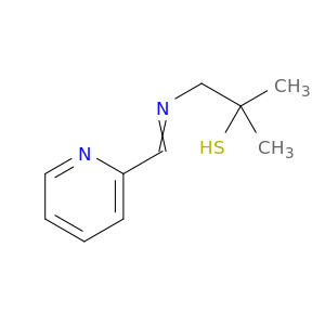 2-Propanethiol, 2-methyl-1-[(2-pyridinylmethylene)amino]-