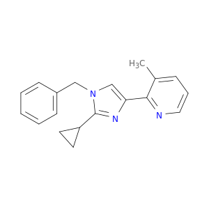 Pyridine, 2-[2-cyclopropyl-1-(phenylmethyl)-1H-imidazol-4-yl]-3-methyl-