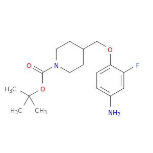 1-Piperidinecarboxylic acid, 4-[(4-amino-2-fluorophenoxy)methyl]-, 1,1-dimethylethyl ester