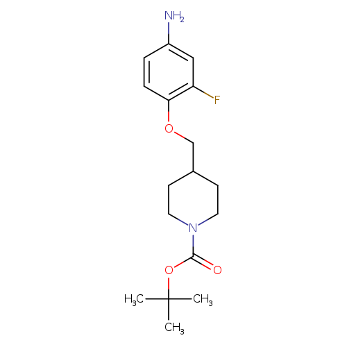 1-Piperidinecarboxylic acid, 4-[(4-amino-2-fluorophenoxy)methyl]-, 1,1-dimethylethyl ester