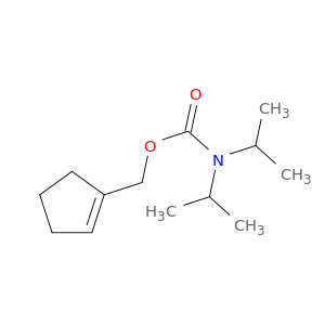 Carbamic acid, bis(1-methylethyl)-, 1-cyclopenten-1-ylmethyl ester