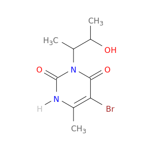2,4(1H,3H)-Pyrimidinedione,5-bromo-3-(2-hydroxy-1-methylpropyl)-6-methyl-