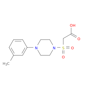 2-{[4-(3-Methylphenyl)piperazin-1-yl]sulfonyl}acetic Acid