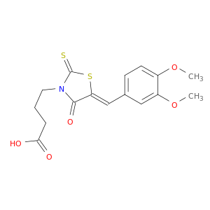 4-(5-(3,4-二甲氧基亚苄基)-4-氧代-2-硫代噻唑烷-3-基)丁酸