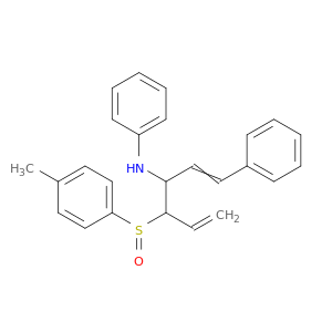 Benzenamine,N-[(1R,2S)-2-[(R)-(4-methylphenyl)sulfinyl]-1-[(1E)-2-phenylethenyl]-3-buten-1-yl]-,rel-
