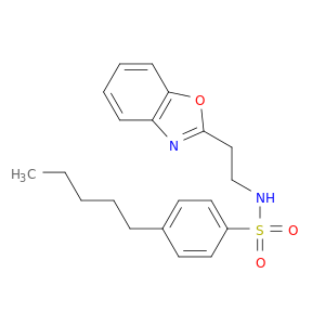 Benzenesulfonamide, N-[2-(2-benzoxazolyl)ethyl]-4-pentyl-