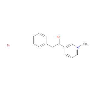 Pyridinium, 1-methyl-3-(phenylacetyl)-, bromide