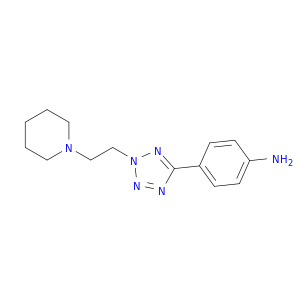 Benzenamine,4-[2-[2-(1-piperidinyl)ethyl]-2H-tetrazol-5-yl]-