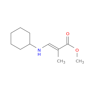 2-Propenoic acid, 3-(cyclohexylamino)-2-methyl-, methyl ester, (E)-