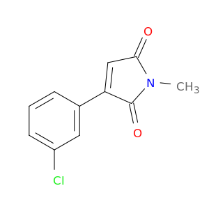 1H-Pyrrole-2,5-dione, 3-(3-chlorophenyl)-1-methyl-