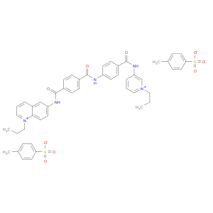 1-propyl-6-{[4-({4-[(1-propylpyridinium-3-yl)carbamoyl]phenyl}carbamoyl)benzoyl]amino}quinolinium bis(4-methylbenzenesulfonate)