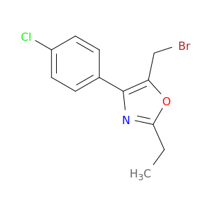 Oxazole, 5-(bromomethyl)-4-(4-chlorophenyl)-2-ethyl-