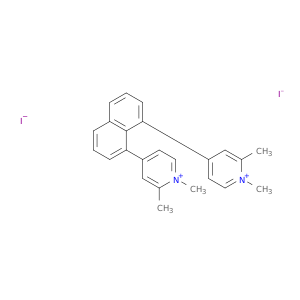 Pyridinium, 4,4'-(1,8-naphthalenediyl)bis[1,2-dimethyl-, diiodide