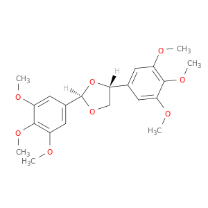1,3-Dioxolane,2,4-bis(3,4,5-trimethoxyphenyl)-, (2R,4R)-rel-