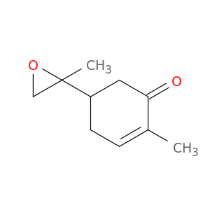 2-Cyclohexen-1-one, 2-methyl-5-(2-methyloxiranyl)-