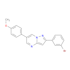 Pyrazolo[1,5-a]pyrimidine,2-(3-bromophenyl)-6-(4-methoxyphenyl)-