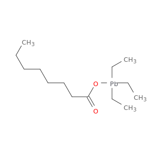 Octanoic acid,triethylplumbyl ester