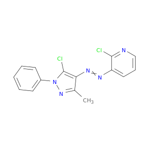 Pyridine, 2-chloro-3-[(5-chloro-3-methyl-1-phenyl-1H-pyrazol-4-yl)azo]-