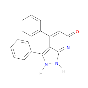 6H-Pyrazolo[3,4-b]pyridin-6-one, 1,2-dihydro-3,4-diphenyl-