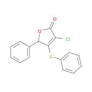 2(5H)-Furanone, 3-chloro-5-phenyl-4-(phenylthio)-