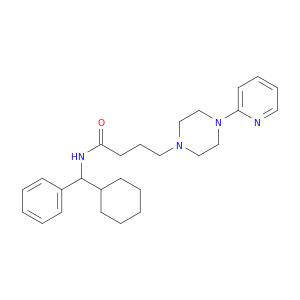 1-Piperazinebutanamide, N-(cyclohexylphenylmethyl)-4-(2-pyridinyl)-