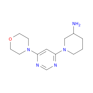 1-[6-(morpholin-4-yl)pyrimidin-4-yl]piperidin-3-amine