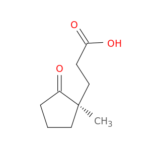 Cyclopentanepropanoic acid, 1-methyl-2-oxo-, (1R)-