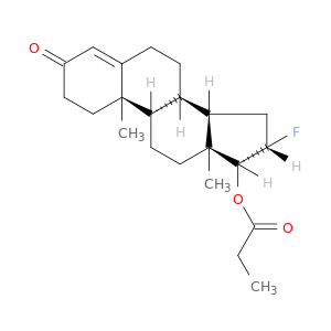 Androst-4-en-3-one,16-fluoro-17-(1-oxopropoxy)-, (16b,17b)- (9CI)