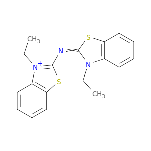 Benzothiazolium, 3-ethyl-2-[(3-ethyl-2(3H)-benzothiazolylidene)amino]-