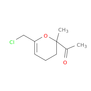 Ethanone, 1-[6-(chloromethyl)-3,4-dihydro-2-methyl-2H-pyran-2-yl]-