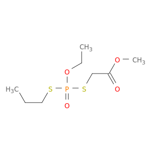 Acetic acid, [[ethoxy(propylthio)phosphinyl]thio]-, methyl ester