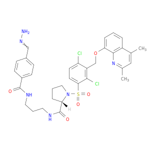 (2S)-N-(3-(4-甲脒基苯甲酰胺基)丙基)-1-(2,4-二氯-3-((2,4-二甲基-8-喹啉基氧基)甲基)苯磺酰基)吡咯烷-2-甲酰胺