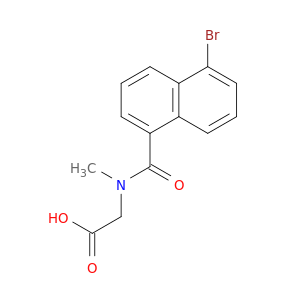Glycine, N-[(5-bromo-1-naphthalenyl)carbonyl]-N-methyl-