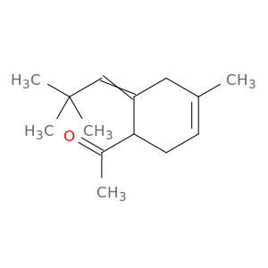 Ethanone, 1-[6-(2,2-dimethylpropylidene)-4-methyl-3-cyclohexen-1-yl]-