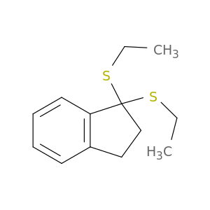 1H-Indene, 1,1-bis(ethylthio)-2,3-dihydro-