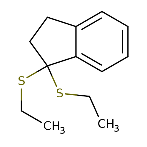 1H-Indene, 1,1-bis(ethylthio)-2,3-dihydro-