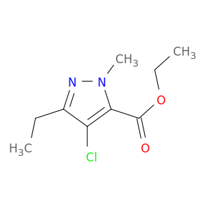 乙基4-氯-3-乙基-1-甲基-1H-吡唑-5-羧酸盐