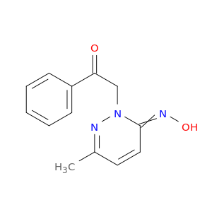 3(2H)-Pyridazinone, 6-methyl-2-(2-oxo-2-phenylethyl)-, 3-oxime