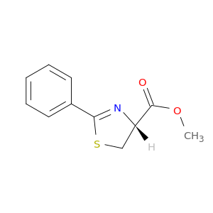 4-Thiazolecarboxylic acid, 4,5-dihydro-2-phenyl-, methyl ester, (R)-