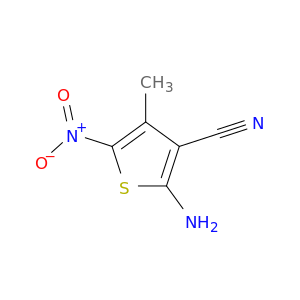 3-Thiophenecarbonitrile, 2-amino-4-methyl-5-nitro-